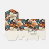 Elegante Tropische Bloemen Huwelijk Dank u Bedankdoosjes (Uitgevouwen)