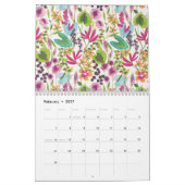 Elegante  tropische bloemwand kalender (Feb 2027)