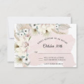 Elegante Tropische Boho Bloemen Aardse Verbleekt G Kaart (Voorkant)