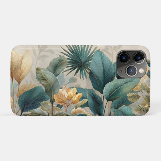 Elegante tropische botanische muurschildering Case-Mate iPhone case (Achterkant (horizontaal))