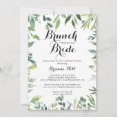 Elegante Tropische Brunch met de Bruiddouche Kaart (Voorkant)