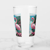 Elegante tropische Flamingo-70852 Glas (Rechts)