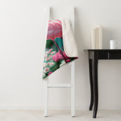 Elegante tropische Flamingo-70852 Sherpa Deken (In situ)