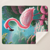 Elegante tropische Flamingo-70852 Sherpa Deken (Voorkant (horizontaal))