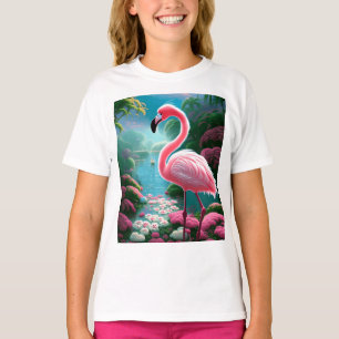 Elegante tropische Flamingo-70852 T-shirt
