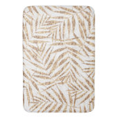 Elegante tropische gouden palmbladeren badmat (Voorkant Verticaal)