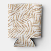 Elegante tropische gouden palmbladeren blikjeskoeler (Voorkant)