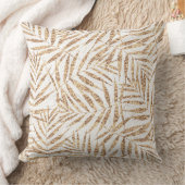 Elegante tropische gouden palmbladeren kussen (Deken)
