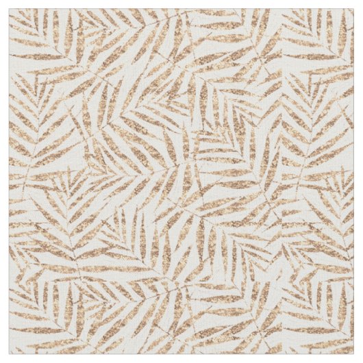 Elegante tropische gouden palmbladeren stof (Close Up)