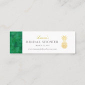 Elegante tropische Insert-kaart Mini Visitekaartje (Achterkant)