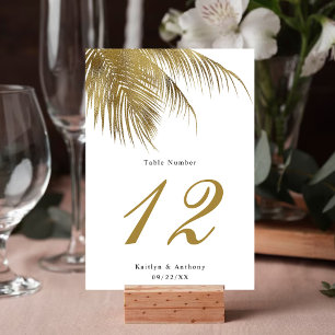 Elegante Tropische Palm Tree Beach bruiloft Kaart