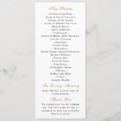 Elegante Tropische Palm Tree Beach bruiloft progra Kaart (Achterkant)