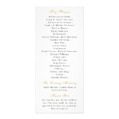 Elegante Tropische Palm Tree Beach bruiloft progra Reclamekaart (Achterkant)