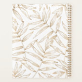 Elegante Tropische Palmbladeren Trouwplanner Planner (Achterkant)