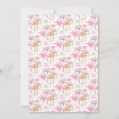 Elegante tropische palmboom Kerstmis Kaart (Achterkant)