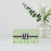 Elegante tropische palmboom visitekaartje (Staand voorkant)