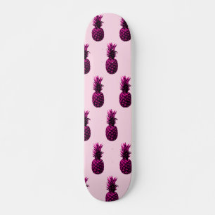 Elegante tropische roze ananas persoonlijk skateboard