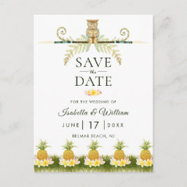 Elegante Tropische Save the Date Uitnodiging