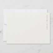 Elegante Tropische Strand Palmboom Schets Bleek Go Save The Date (Achterkant)