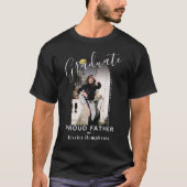 Elegante trotse vader van de Afstuderen boogfoto T-shirt (Voorkant)