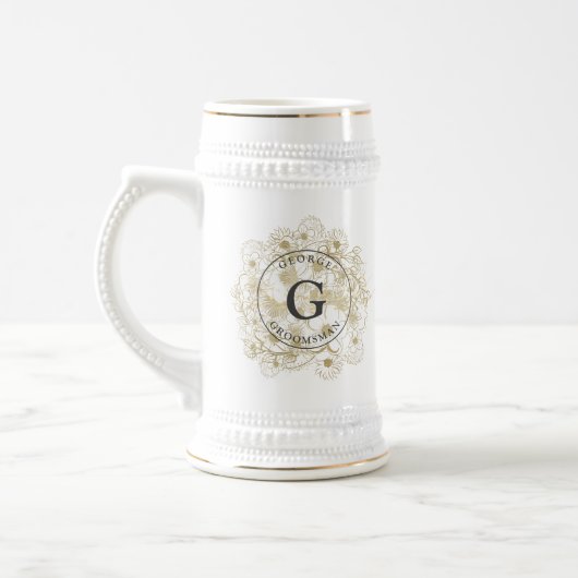 Elegante Trouw Bruidsjonkers Bierpul (Links)