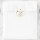 Elegante Trouw Dankjewel sticker  (Tas)