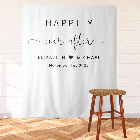 Elegante Trouw 'Happily Ever After' Wandkleed