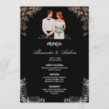 Elegante Trouw met Donkere Bloemen