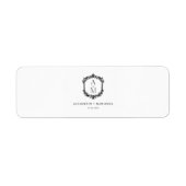 Elegante Trouw Monogram Sigarenbandjes Label (Voorkant)