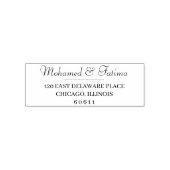 Elegante Trouw Retouradres Stempel (Design)