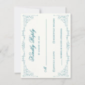 Elegante Trouw RSVP Kaart (Voorkant)