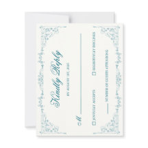 Elegante Trouw RSVP Kaart