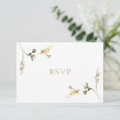 Elegante Trouw RSVP Kaart (Staand voorkant)