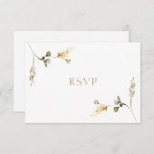 Elegante Trouw RSVP Kaart (Voorkant / Achterkant)