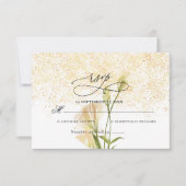 Elegante Trouw RSVP Kaart (Voorkant)