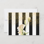 Elegante Trouw RSVP Kaart (Achterkant)