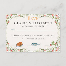 Elegante Trouw RSVP Kaart