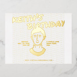 Elegante Trouw-RSvp-kaart – Minimalistisch ontwerp Folie Uitnodiging Briefkaart