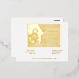 Elegante trouw-RSVP-kaarten – Aanpasbare gastenkaa Folie Uitnodiging Briefkaart