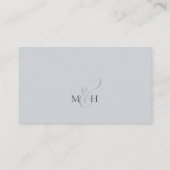 Elegante trouw-RSVP online lichtblauwe bloemen Informatiekaartje (Achterkant)