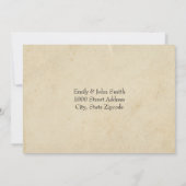 Elegante Trouw-RSVP uit het verleden Kaart (Achterkant)