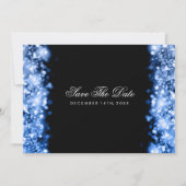 Elegante Trouw Save The Date Lichtblauw Kaart (Achterkant)