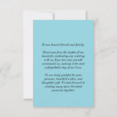 Elegante Trouw Trouwkaart Bedankt (Achterkant)