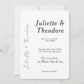 Elegante Trouw Uitnodiging (Voorkant)
