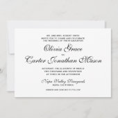 Elegante Trouw Uitnodiging (Voorkant)