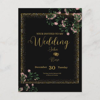 Elegante Trouw Uitnodiging Briefkaart