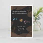 Elegante Trouw Uitnodiging Template | Modern Minim (Staand voorkant)