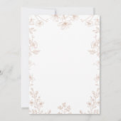 Elegante Trouw Uitnodigingskaart Kaart (Achterkant)