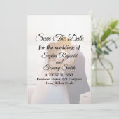Elegante Trouw Uitnodigingskaart met "Save the Dat Save The Date (Staand voorkant)
