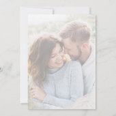 Elegante Trouw Vellum Overlay Foto's Monogram Kaart (Achterkant)